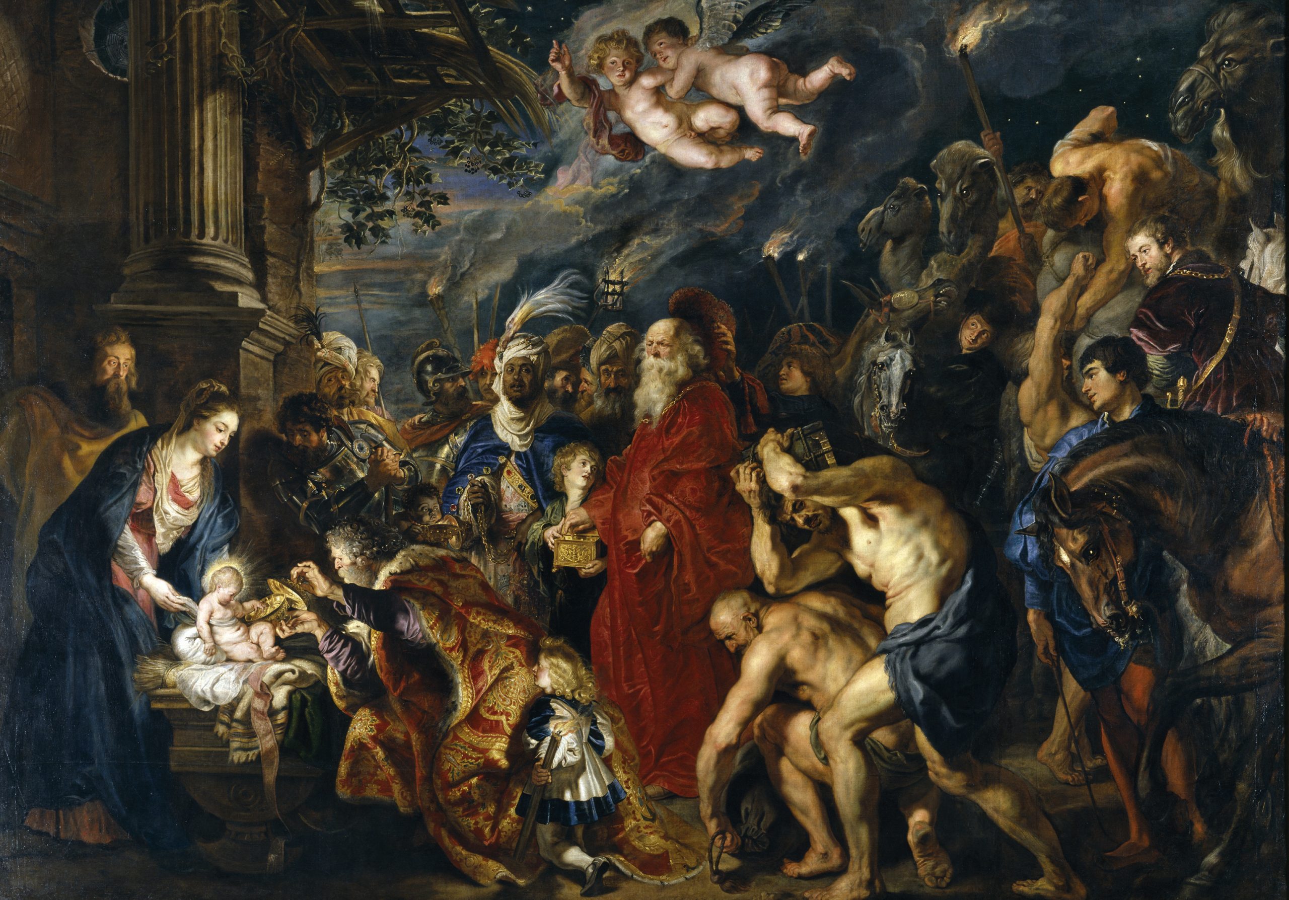 La Adoración de los Magos, Peter Paul Rubens, 1609. Museo del Prado.